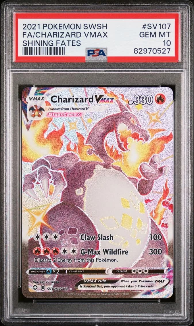 Full Art/Charizard Vmax, PSA 10