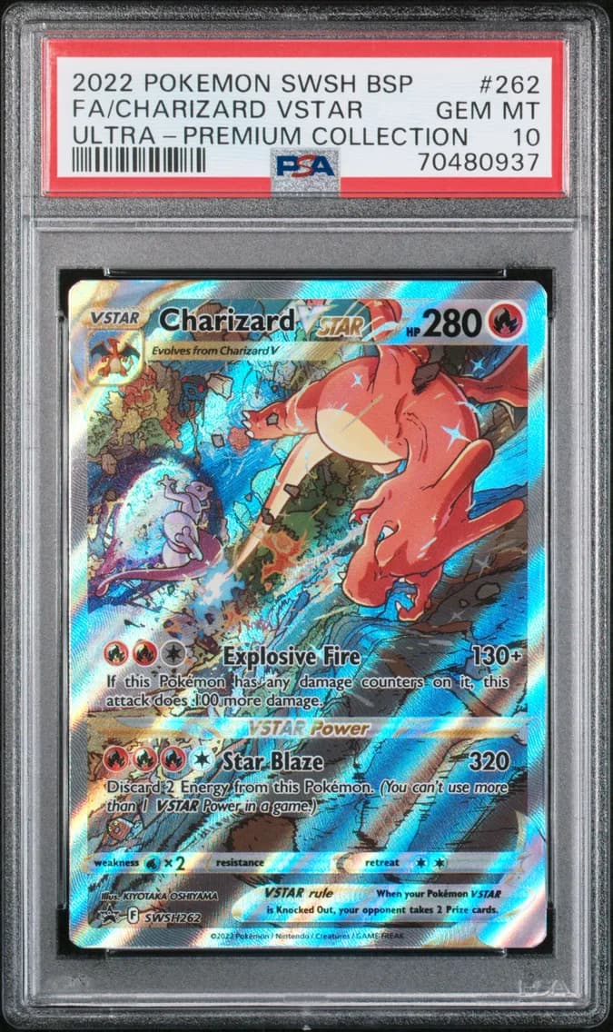 Full Art/Charizard Vstar, PSA 10