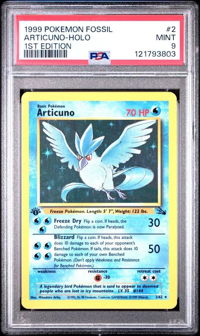 ARTICUNO-HOLO, PSA 9