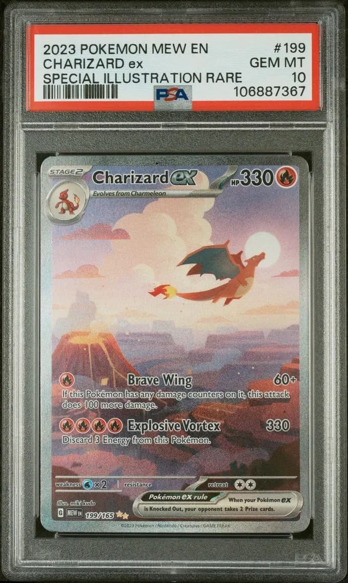 Charizard EX, PSA 10
