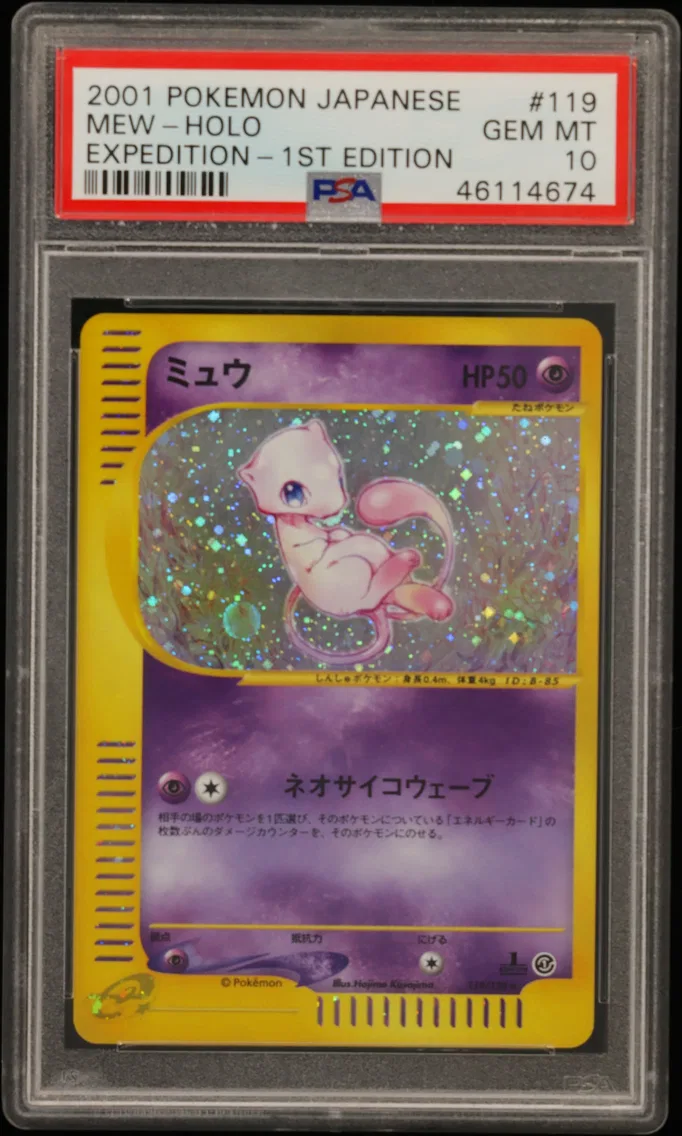 Mew-Holo 1st Edition, PSA 10