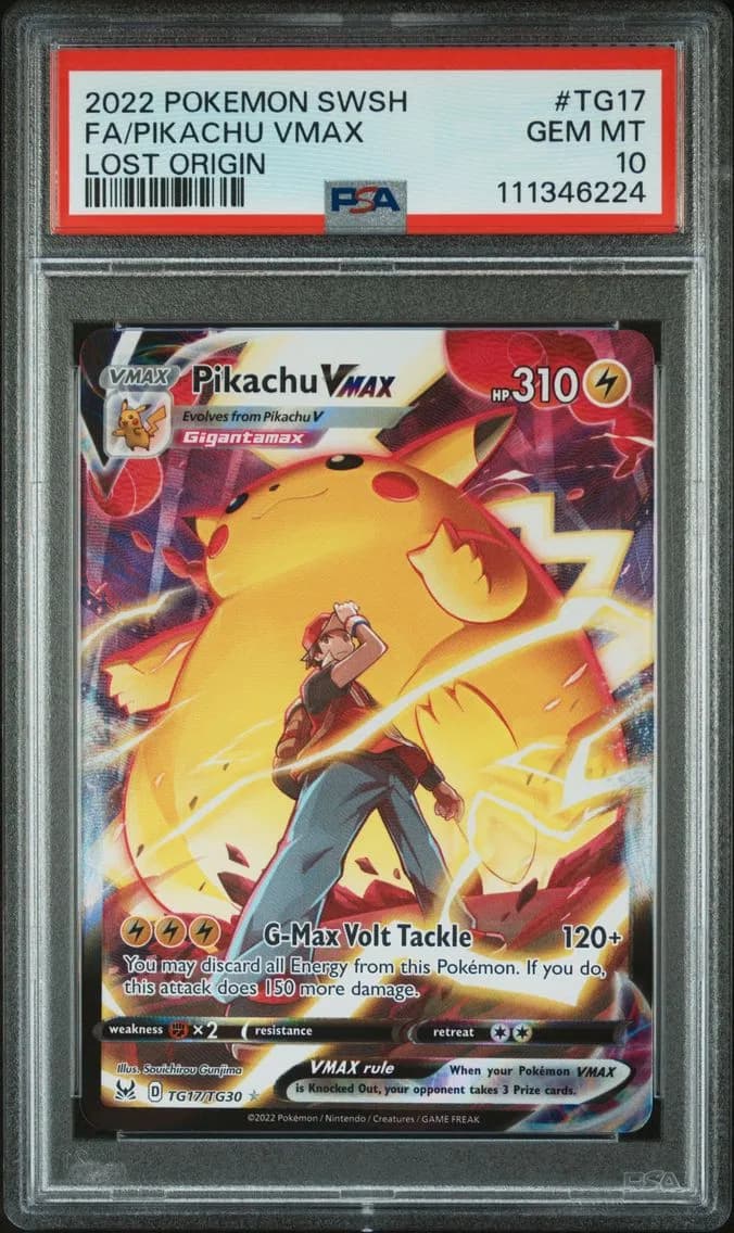 Full Art/Pikachu Vmax, PSA 10