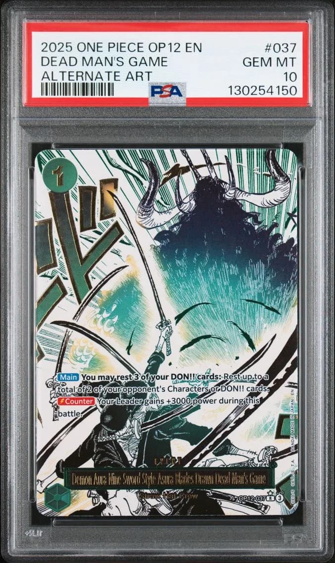 Demon Aura Nine-Sword Style Asura Blades Drawn Dead Man's Game, PSA 10