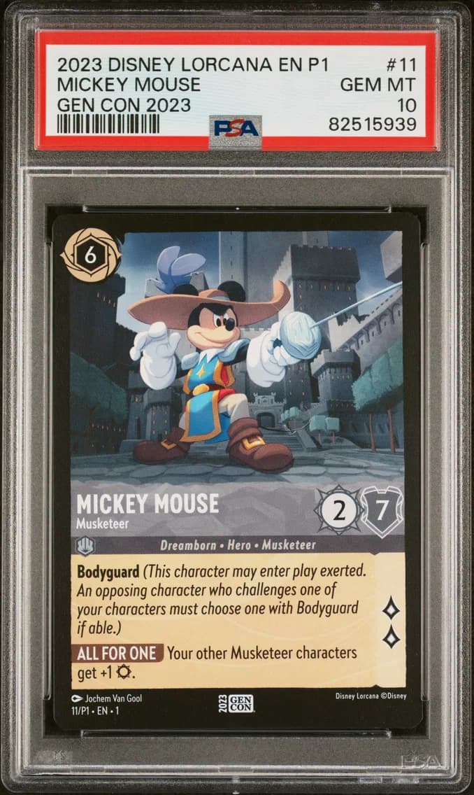Mickey Mouse - Musketeer, PSA 10