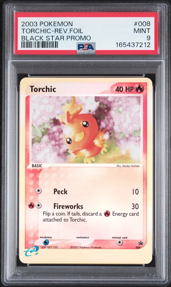 Torchic-Reverse Foil, PSA 9