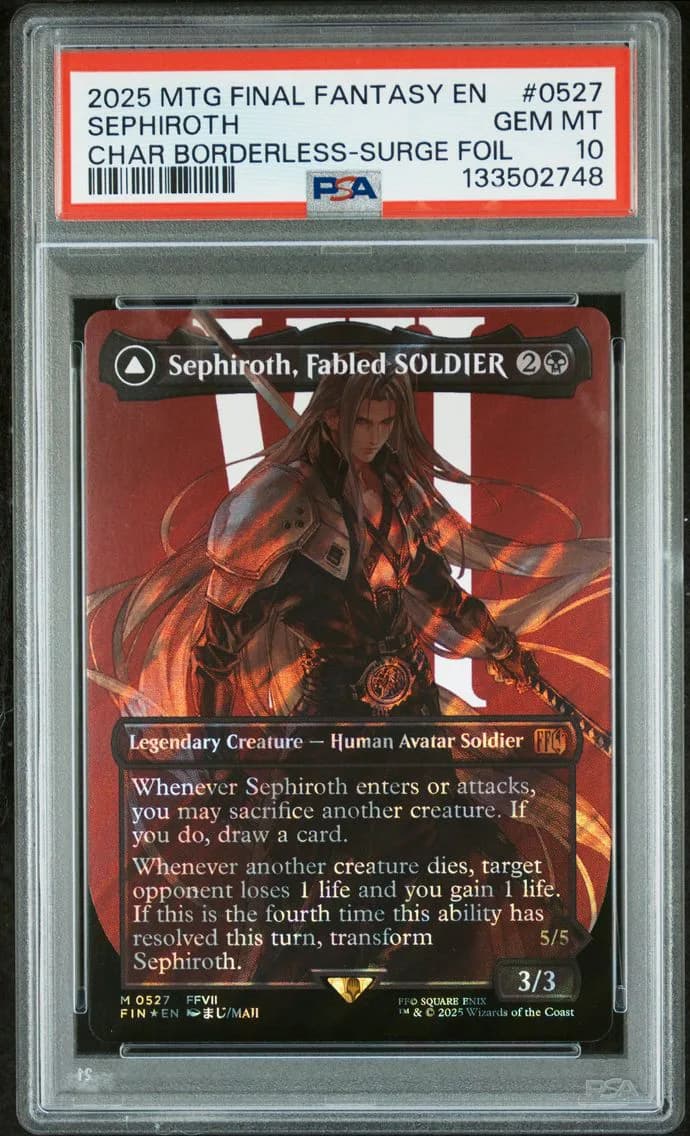 Sephiroth, Fabled Soldier/Sephiroth, One-Winged Angel, PSA 10