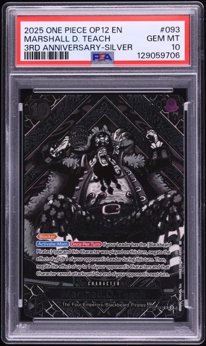 Marshall D. Teach, PSA 10