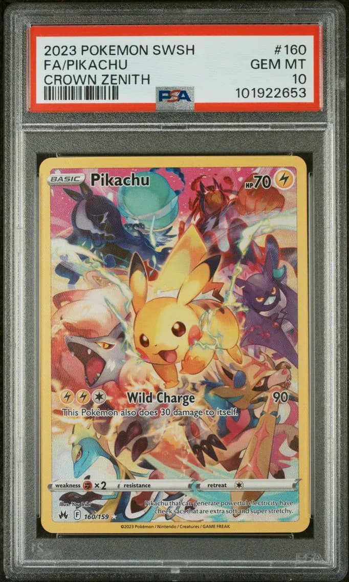 Full Art/Pikachu, PSA 10
