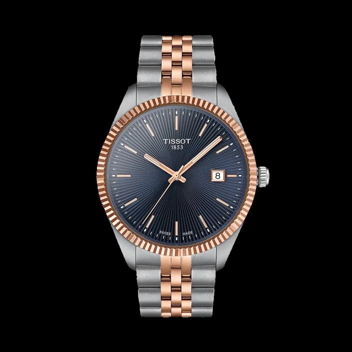 Tissot Ballade Quartz 40mm - Blue Dial on Two-Tone Bracelet, TEDDY BALDASSARRE 10