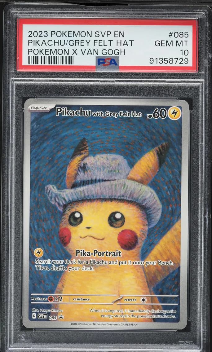 Pikachu With Grey Felt Hat, PSA 10