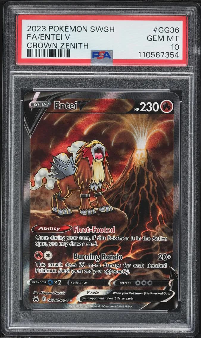 Full Art/Entei V, PSA 10