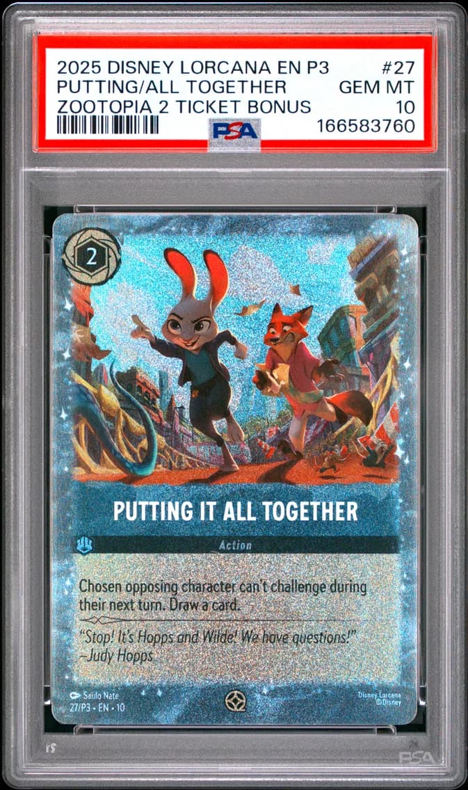 Putting It All Together, PSA 10