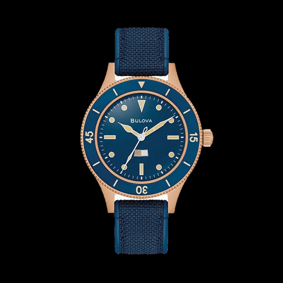 Bulova MIL-SHIPS Bronze Special Edition 41mm - Blue on Strap, TEDDY BALDASSARRE 10