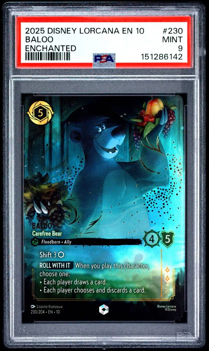 Baloo - Carefree Bear, PSA 9