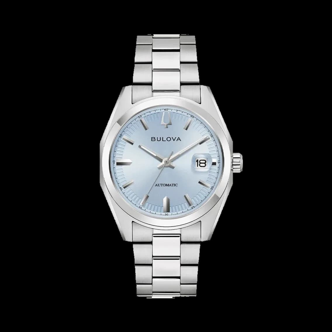 Bulova Classic Surveyor Automatic 39mm - Light Blue on Bracelet, TEDDY BALDASSARRE 10