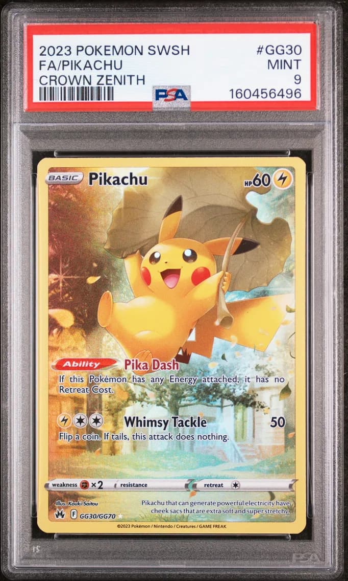 Full Art/Pikachu, PSA 9