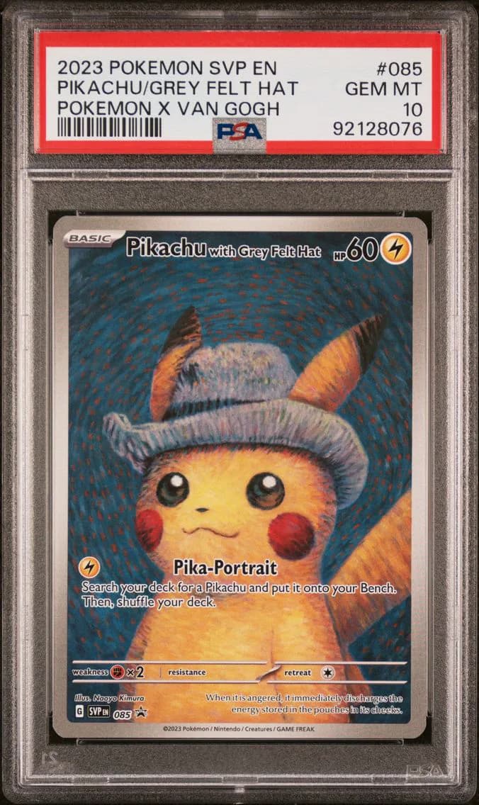 Pikachu With Grey Felt Hat, PSA 10