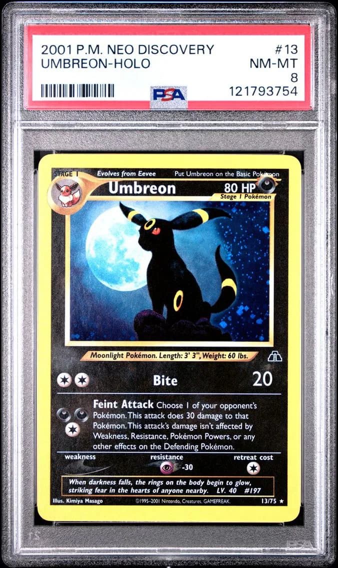 UMBREON-HOLO, PSA 8