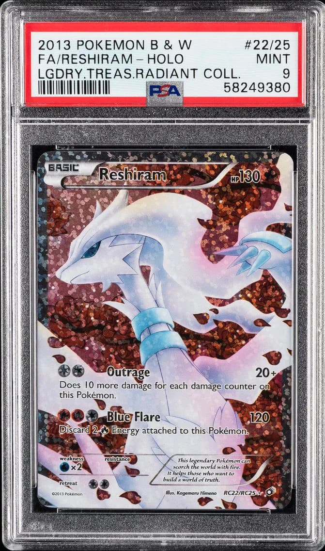 Full Art/Reshiram, PSA 9