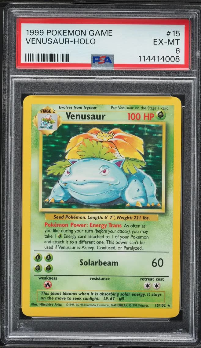 Venusaur-Holo, PSA 6