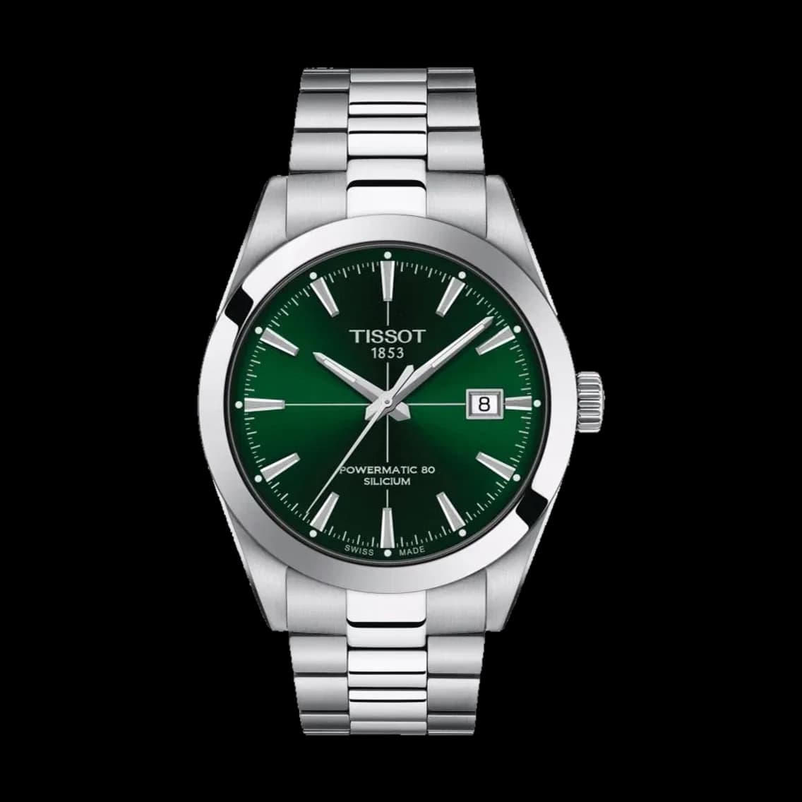 Tissot Gentleman Powermatic 80 Silicium 40mm - Green on Bracelet, TEDDY BALDASSARRE 10