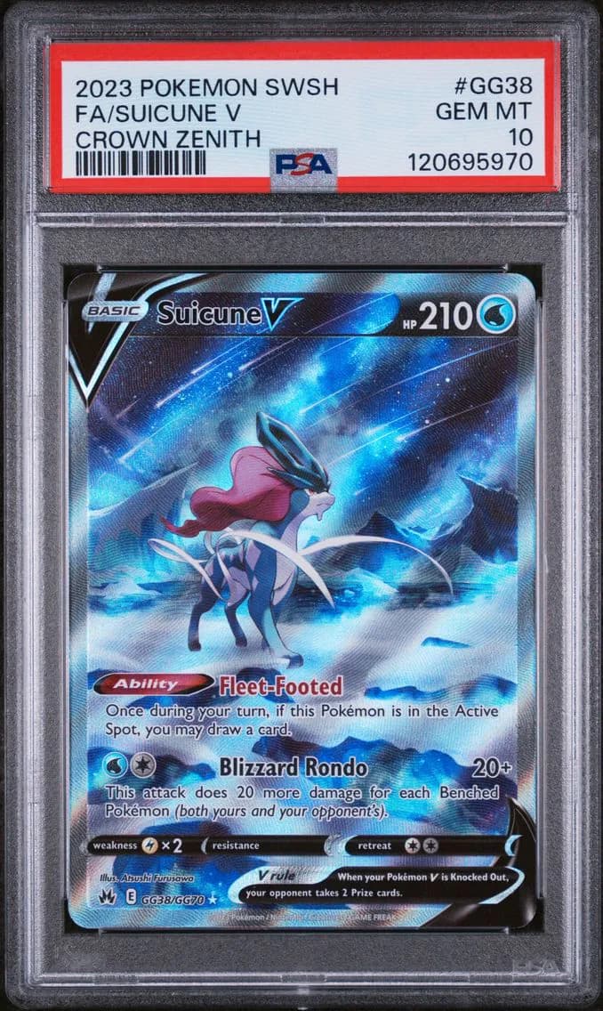 Full Art/Suicune V, PSA 10