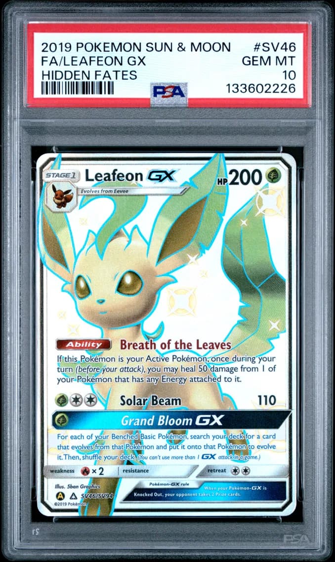 Full Art/Leafeon GX, PSA 10