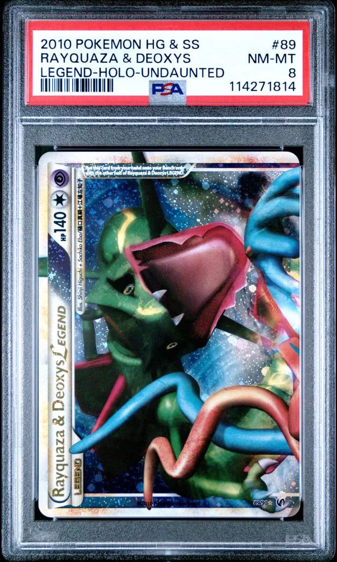 Rayquaza & Deoxys Legend-Holo, PSA 8