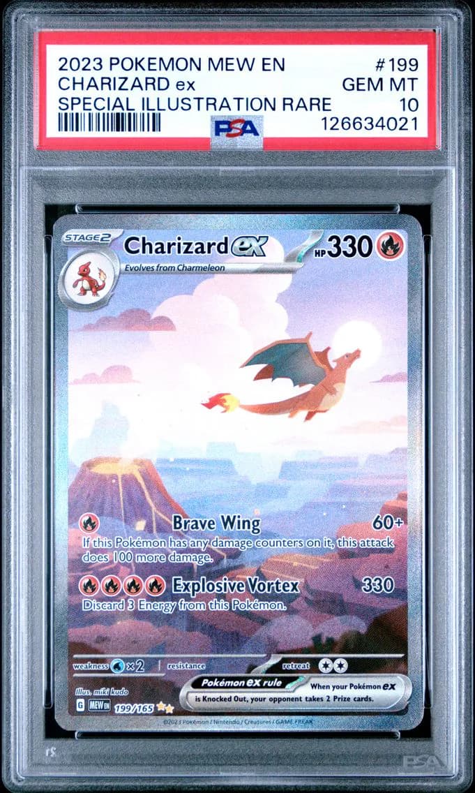 Charizard EX, PSA 10