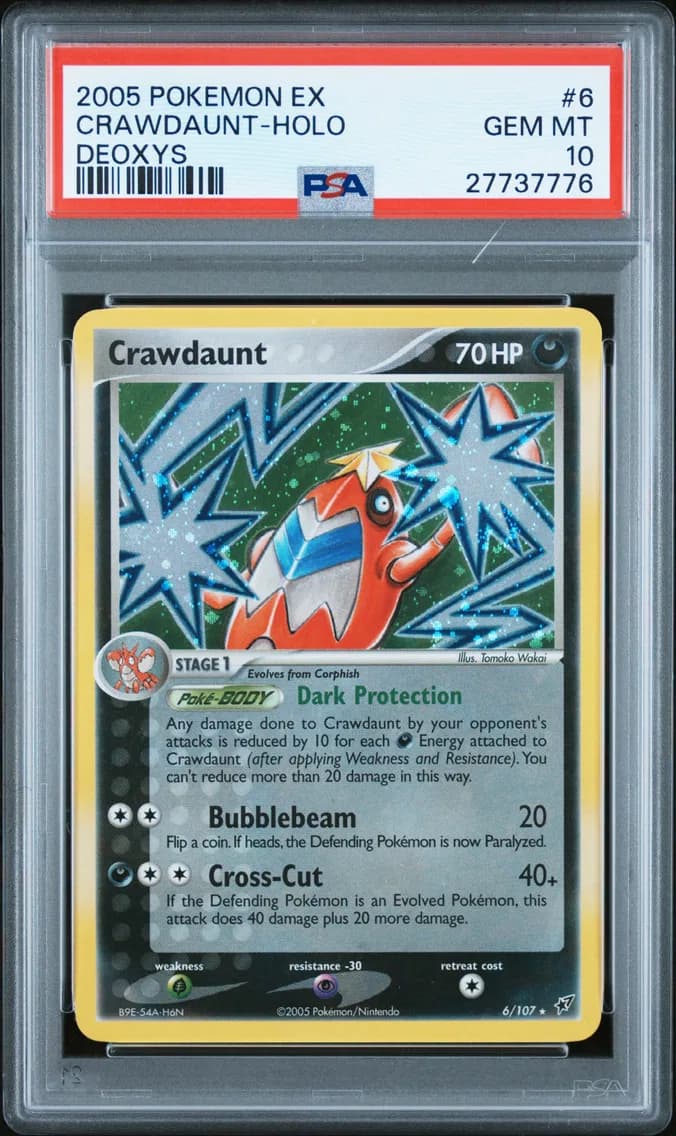 Crawdaunt-Holo, PSA 10