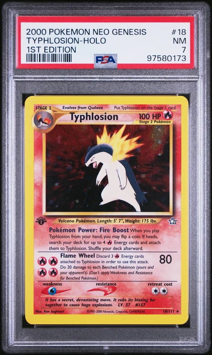 Typhlosion-Holo, PSA 7