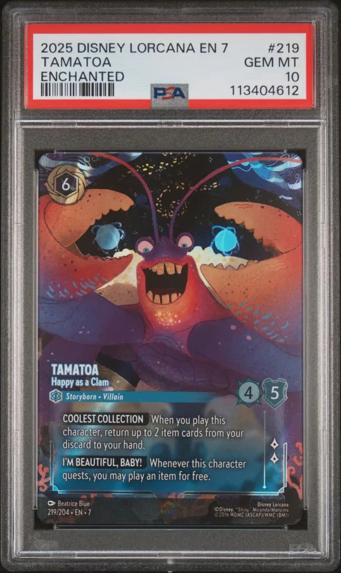 Tamatoa - Happy As A Clam, PSA 10