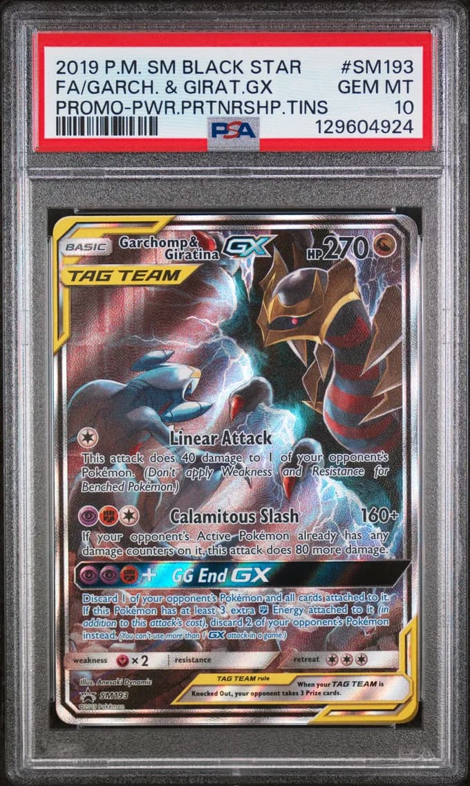 Full Art/Garchomp & Giratina GX, PSA 10