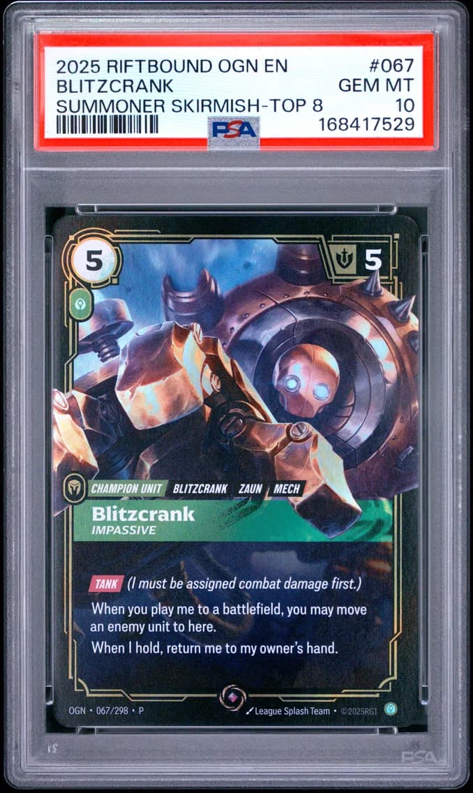 Blitzcrank - Impassive, PSA 10
