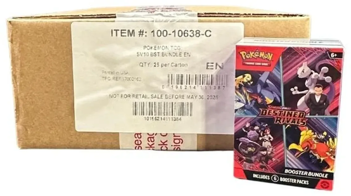 SV10 Destined Rivals Booster Bundle Case (25 Bundles), 