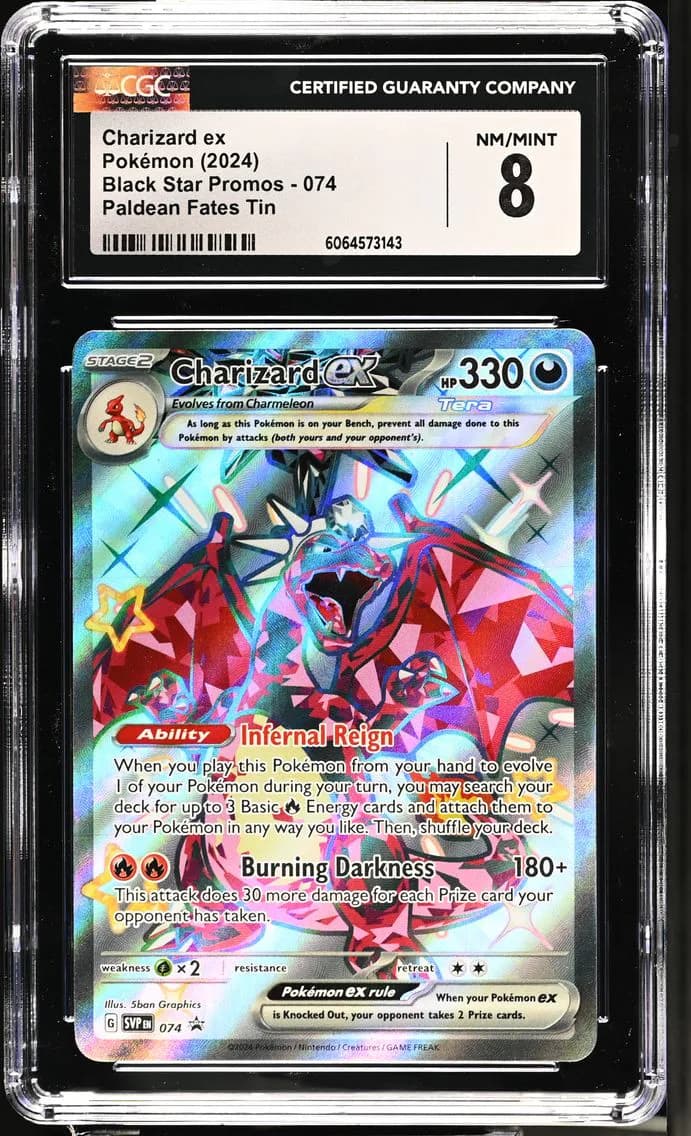 Charizard ex, CGC 8