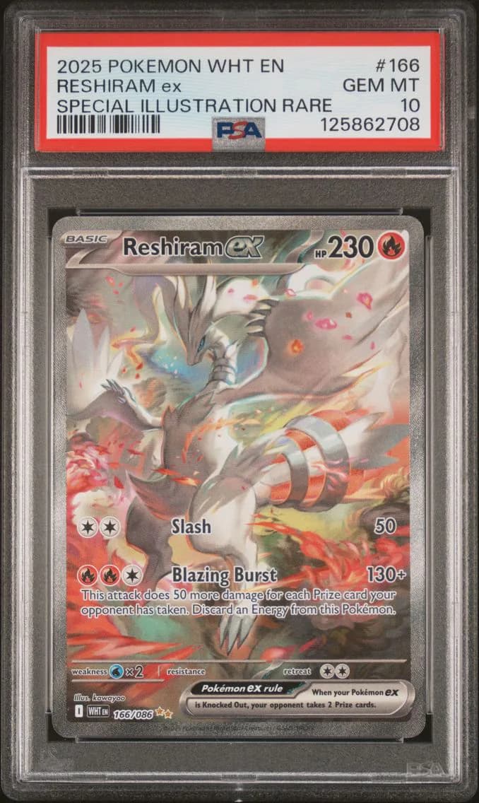 Reshiram EX, PSA 10