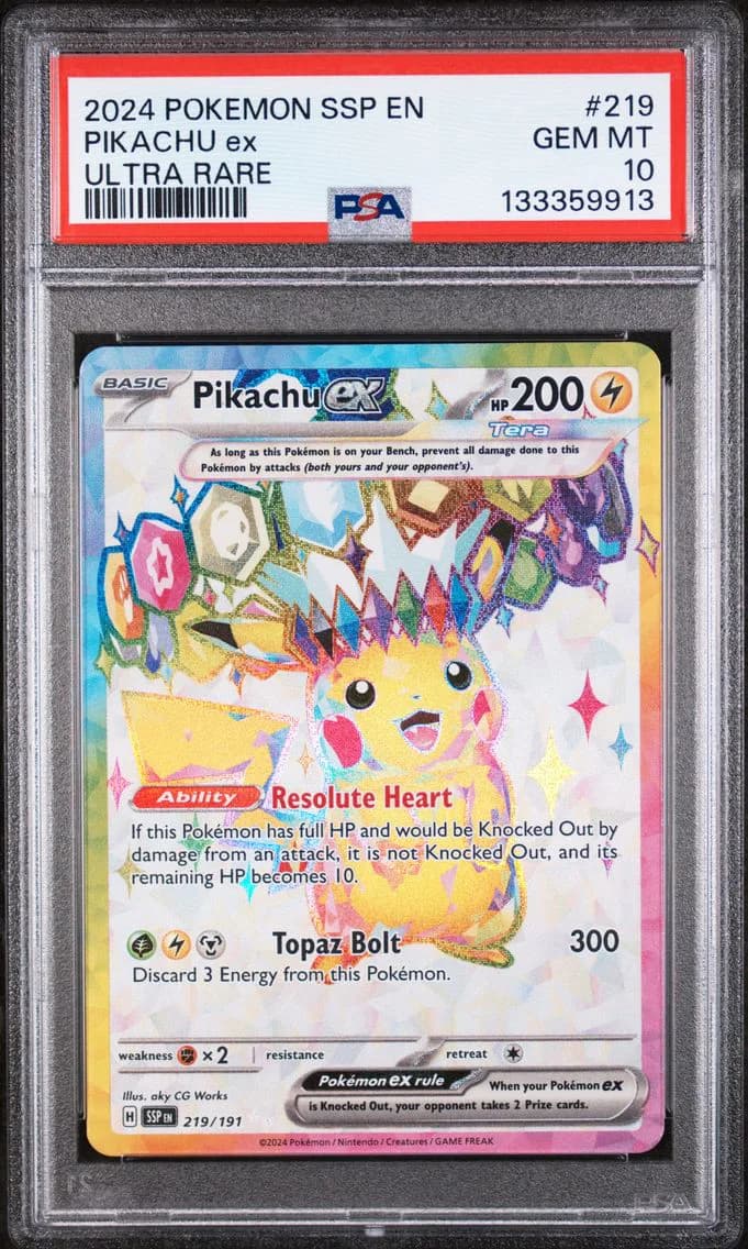 Pikachu EX, PSA 10