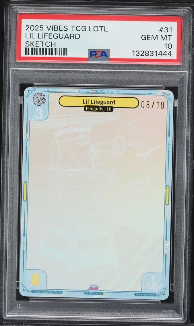 Lil Lifeguard Sketch Foil, PSA 10