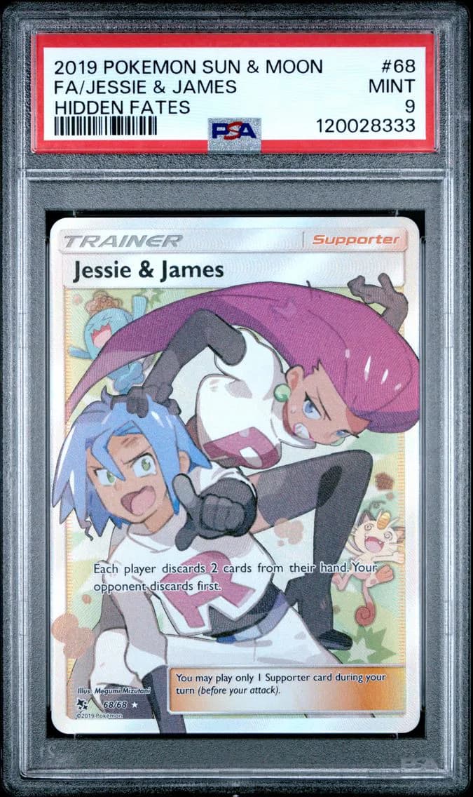 Full Art/Jessie & James, PSA 9