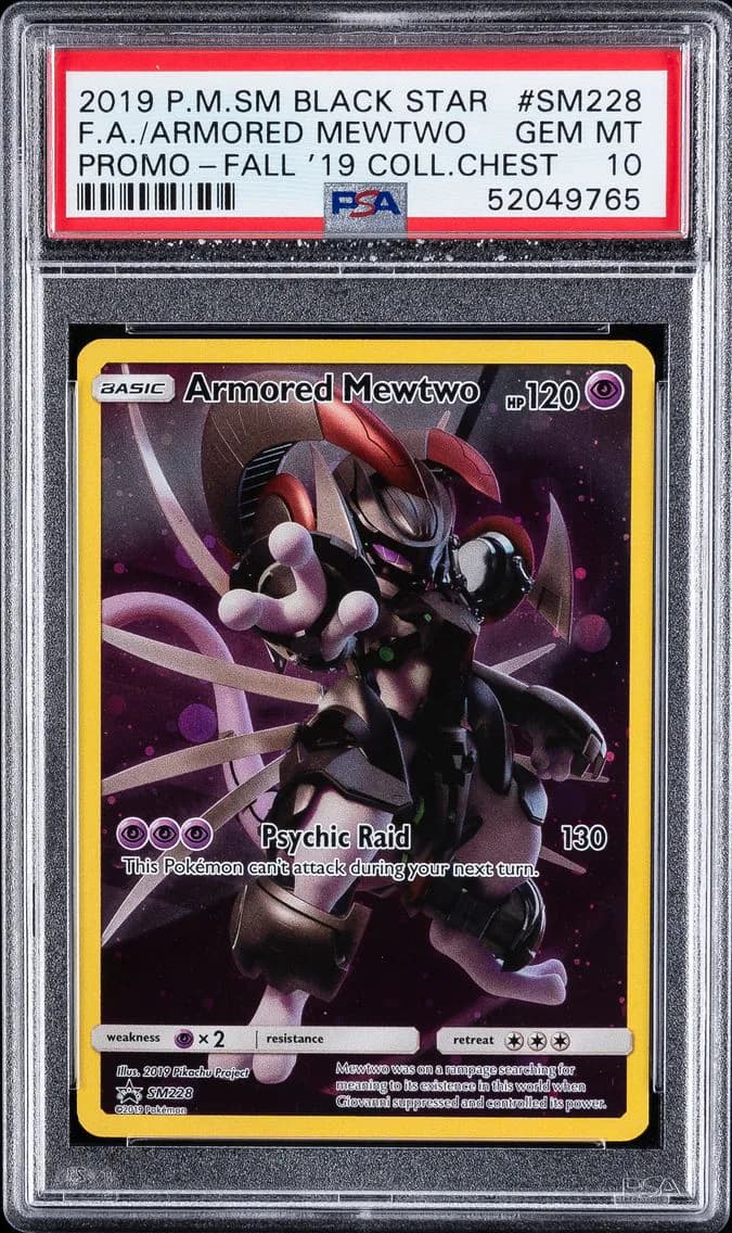 Full Art/Armored Mewtwo, PSA 10