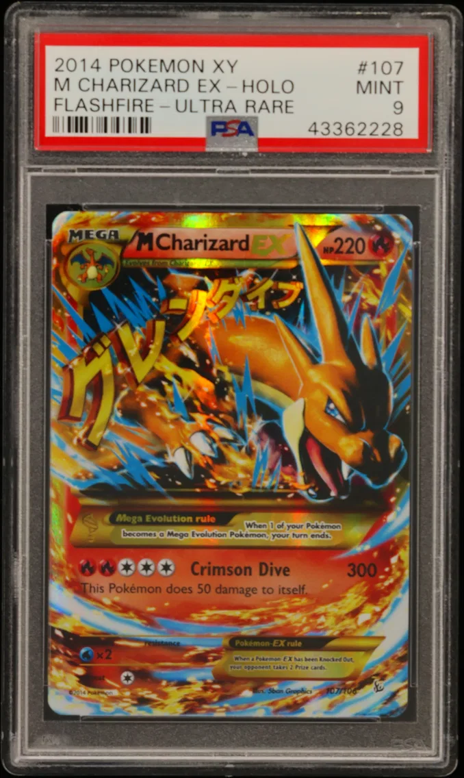 M Charizard EX, PSA 9