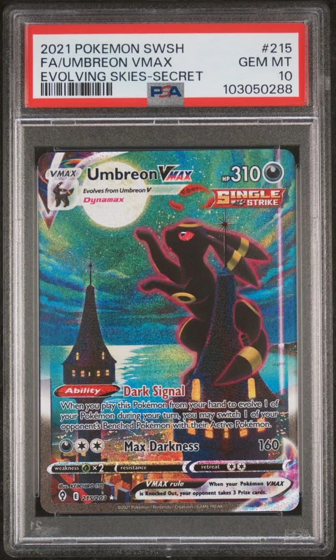 Full Art/Umbreon Vmax, PSA 10