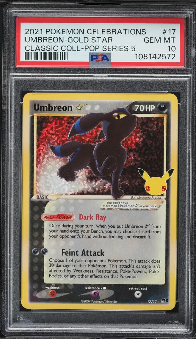 Umbreon-Gold Star, PSA 10