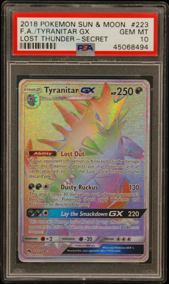 Full Art/Tyranitar GX, PSA 10