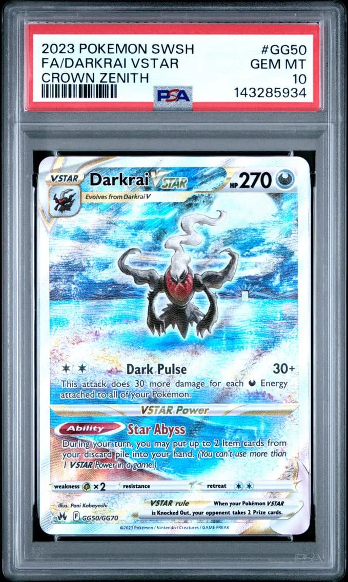 Full Art/Darkrai Vstar, PSA 10