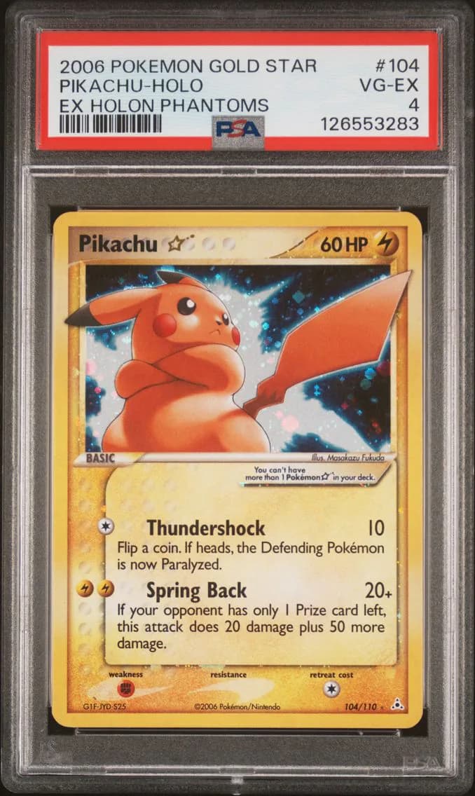 Pikachu-Holo, PSA 4