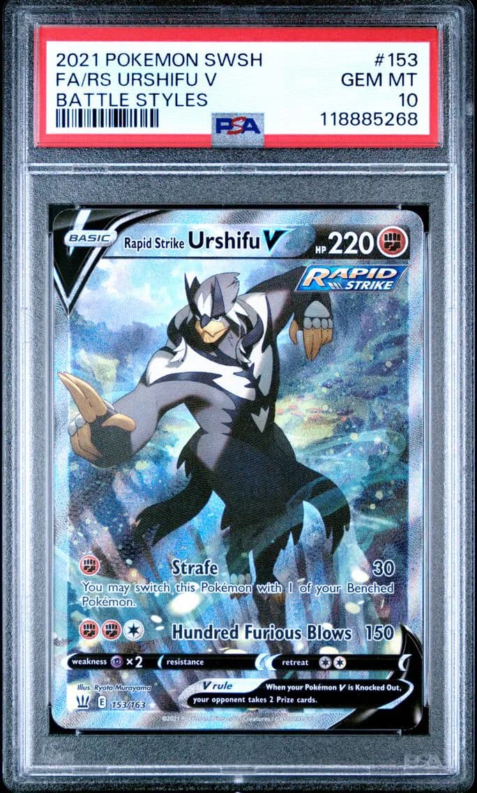 Full Art/Rapid Strike Urshifu V, PSA 10