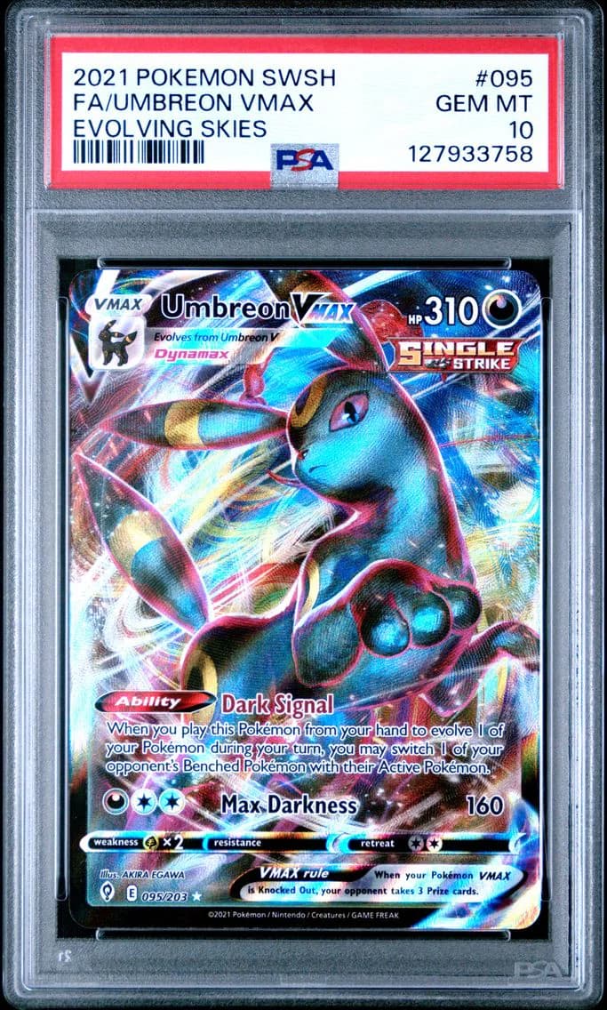 Full Art/Umbreon Vmax, PSA 10