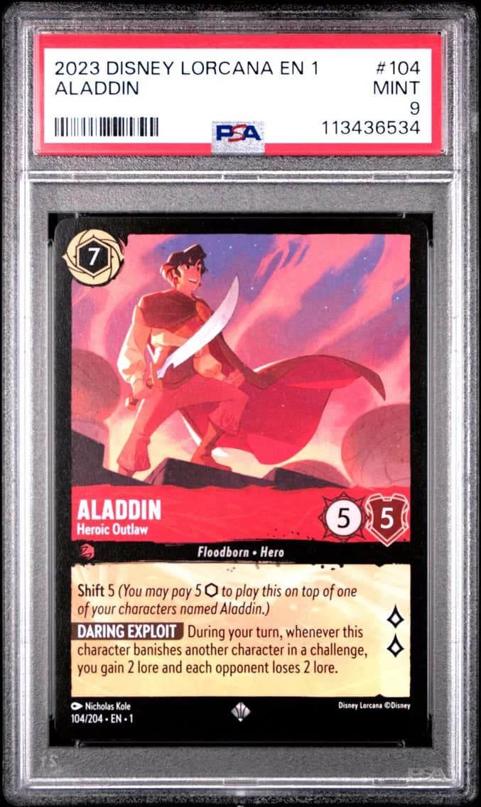 Aladdin - Heroic Outlaw, PSA 9